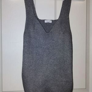 Charcoal Women's Knit Tank Top